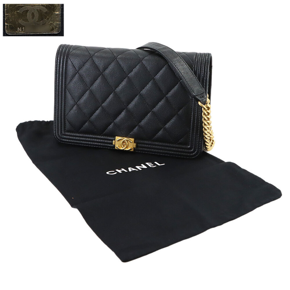 CHANEL Black Caviar Leather Wallet - Picture 2 of 10